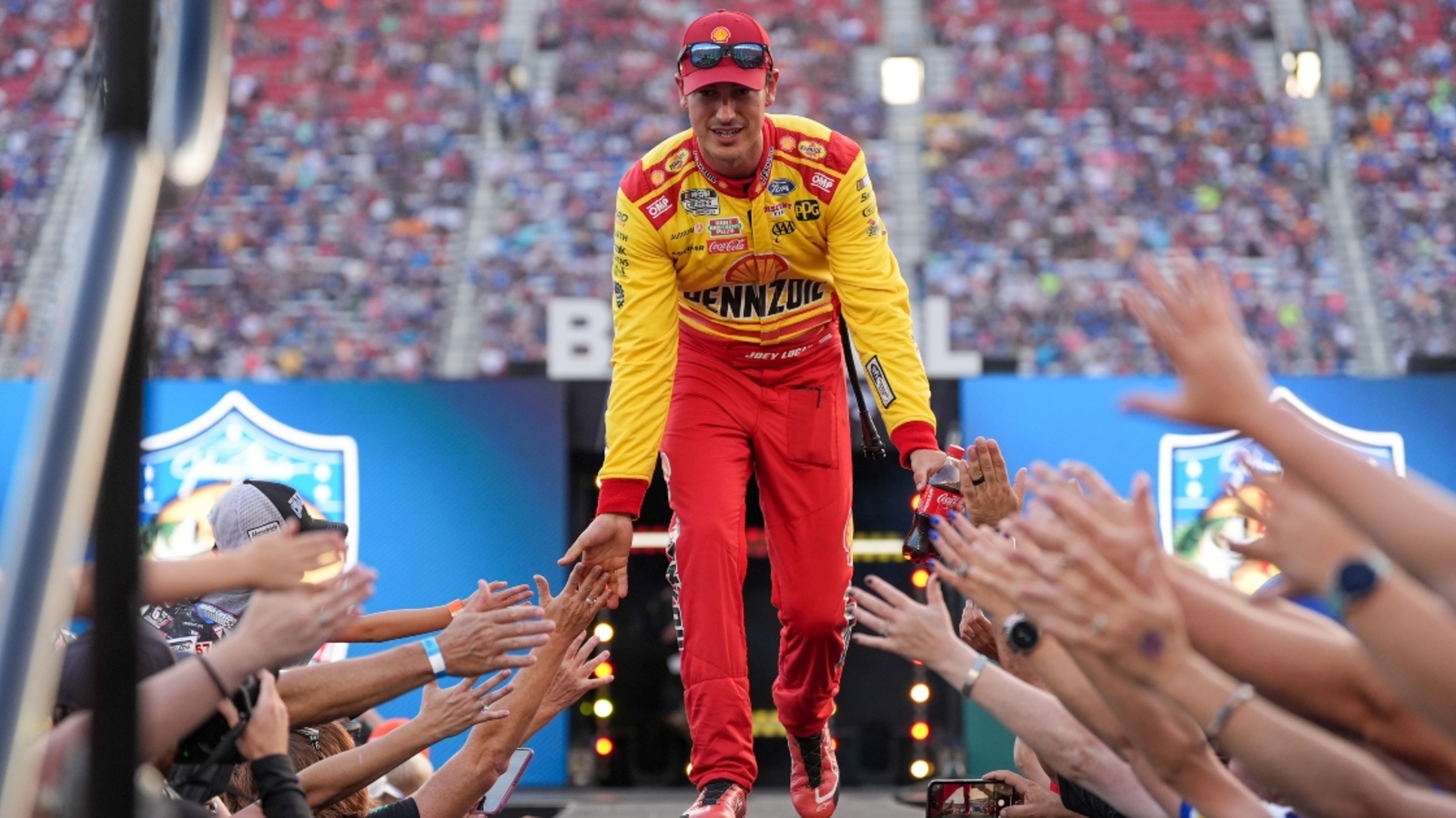 Joey Logano caught up with country music star Hardy after Bristol Night Race Joey Logano caught up with country music star Hardy after Bristol Night Race