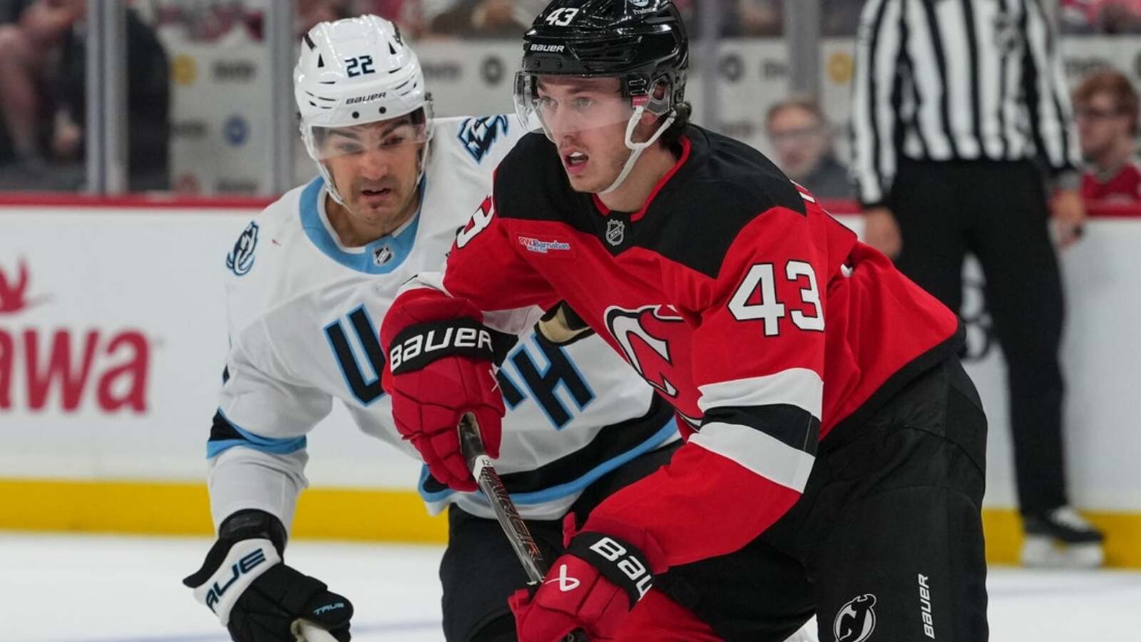 Nick Schmaltz’s go-ahead goal pushes Mammoth past Devils