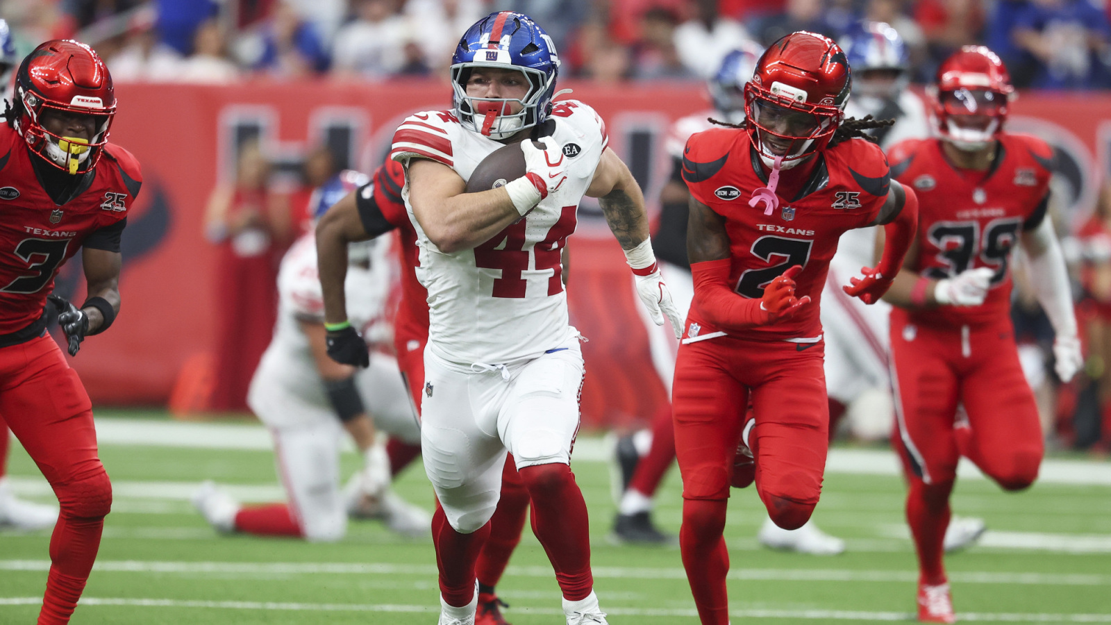 Giants’ Running Game Leads to Overtime Victory in H-Town | Yardbarker