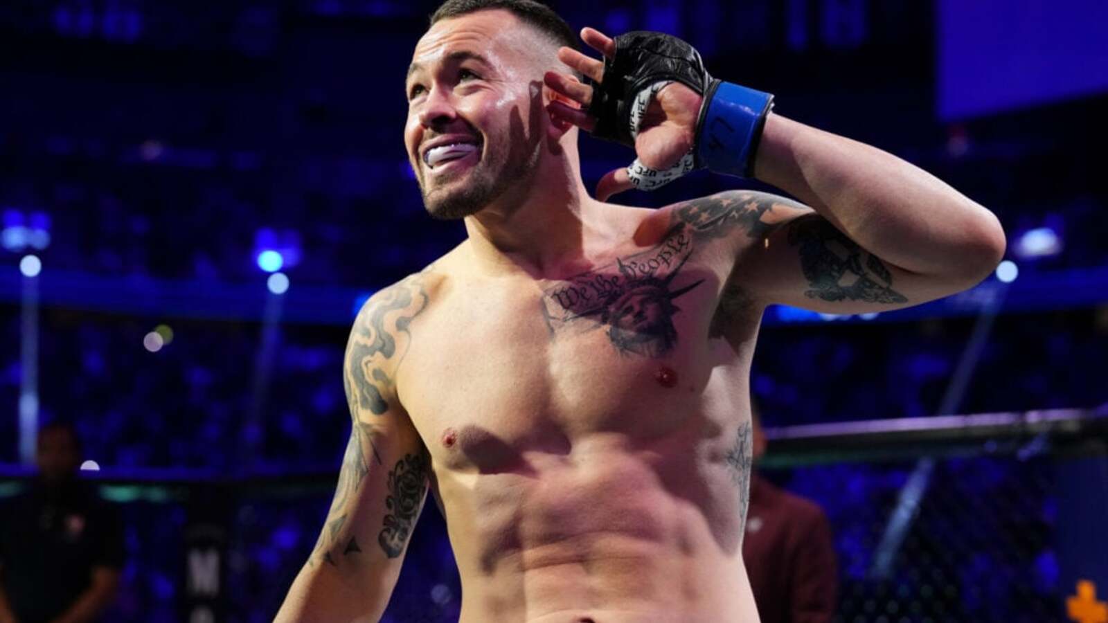 Colby Covington reacts after Dana White admitted it is ‘strange’ that he is still ranked in the UFC