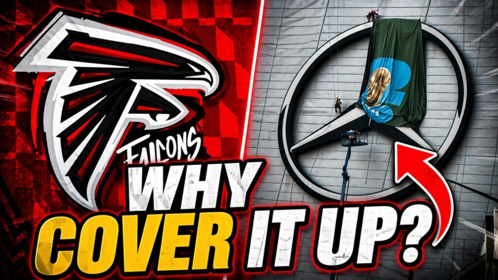 Atlanta Falcons Covering Up Stadium Logos Ahead of Major Change
