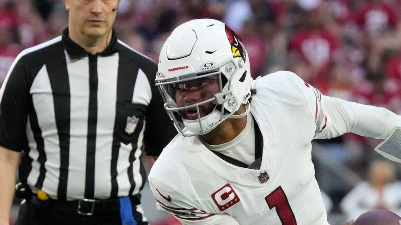 Cardinals QB Kyler Murray reacts to team's first-round selection ...