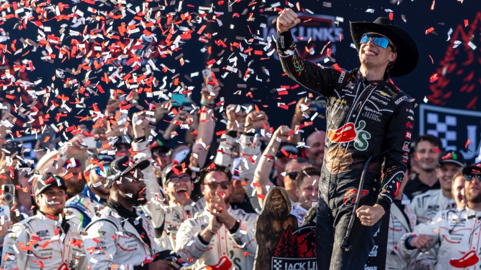 Denny Hamlin: Carson Hocevar ‘could carry the sport’ after Talladega win