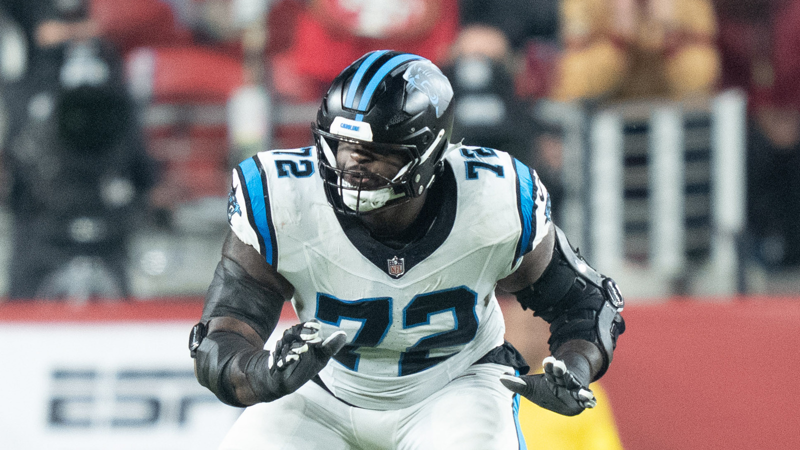 Panthers RT Taylor Moton Out ‘For A While’ With Fractured Fibula