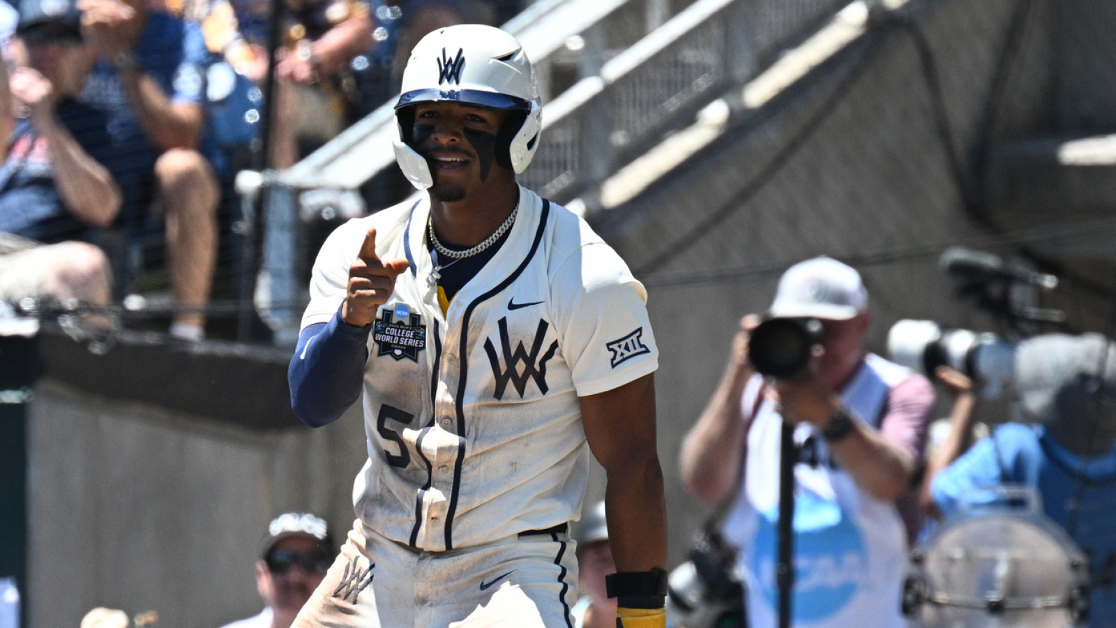 West Virginia scored its first College World Series run in program history in crazy fashion
