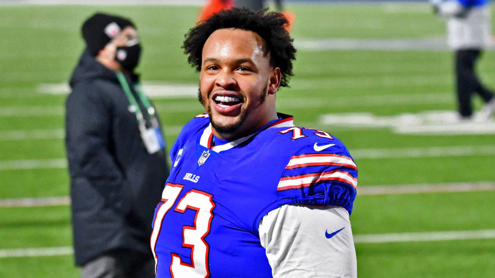 Dion Dawkins Reacts To Black and Red Third Jersey!, Dion Dawkins is ready  to rep the goathead! 🔥 #LetsGoBuffalo, #BillsMafia, By Buffalo Sabres