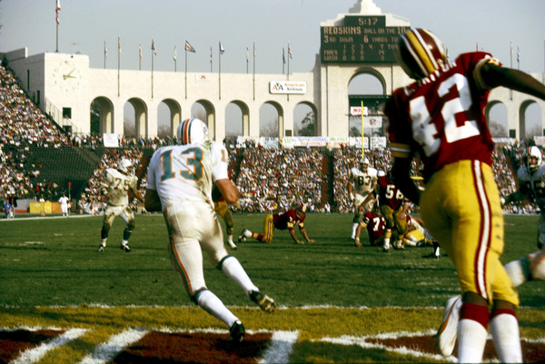 The Undefeated Dolphins beat the Redskins in the Super Bowl VII (1973) -  January 14th