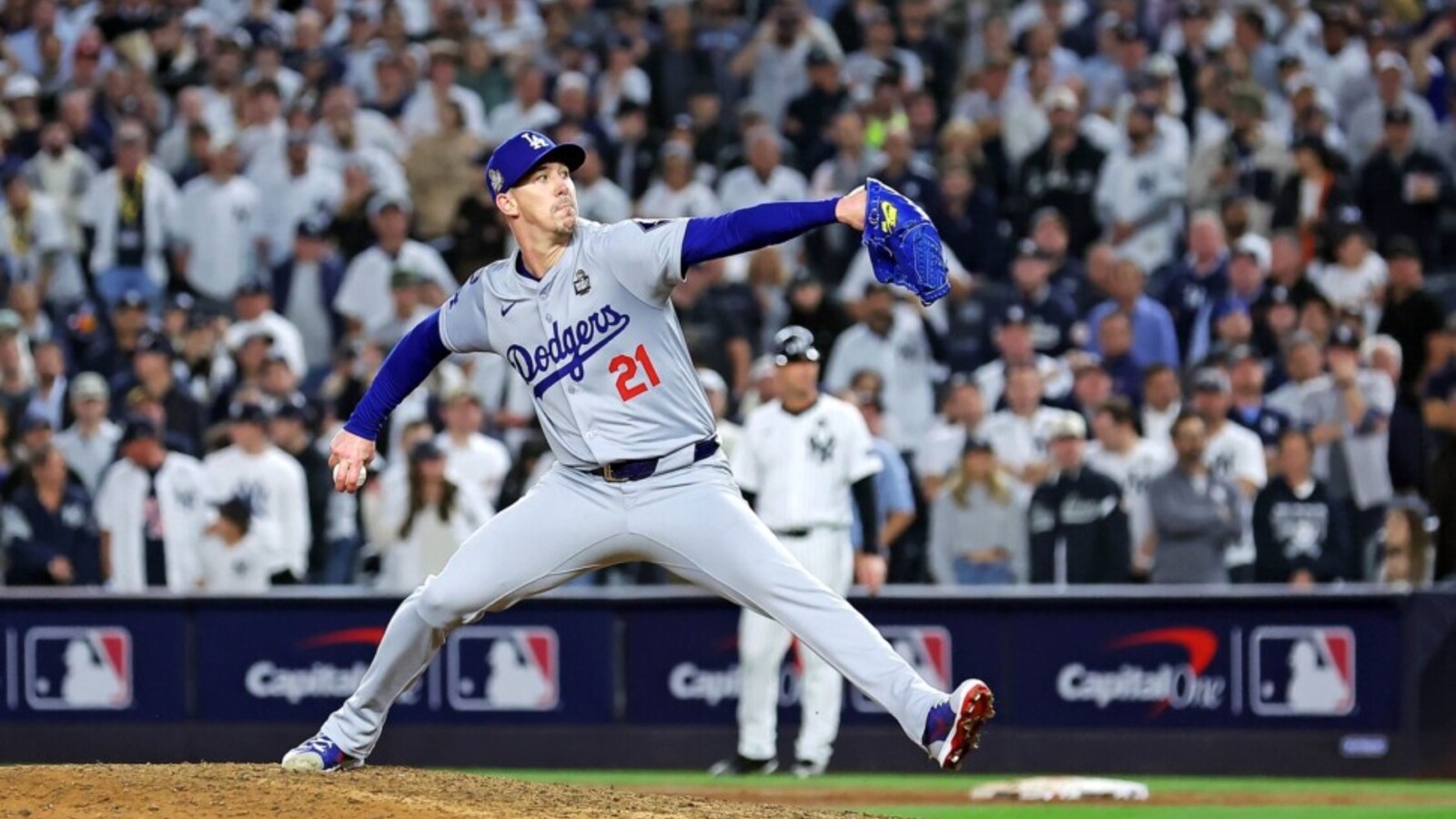 Walker Buehler in action during the 2024 World Series