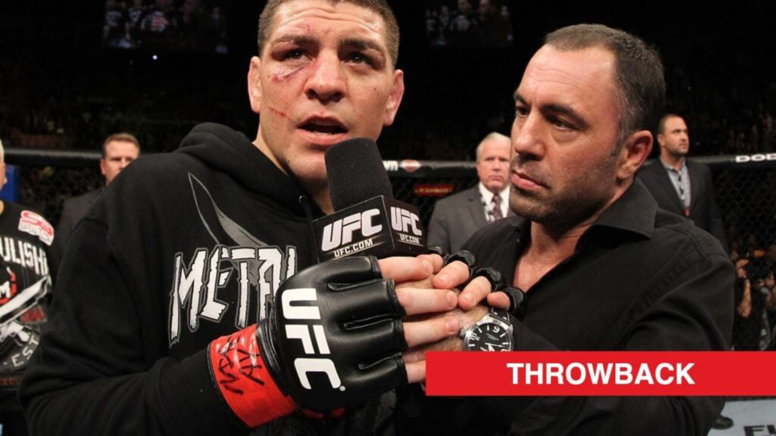 Nick Diaz threatened to retire in the cage after refusing to ‘accept’ defeat in first UFC title shot
