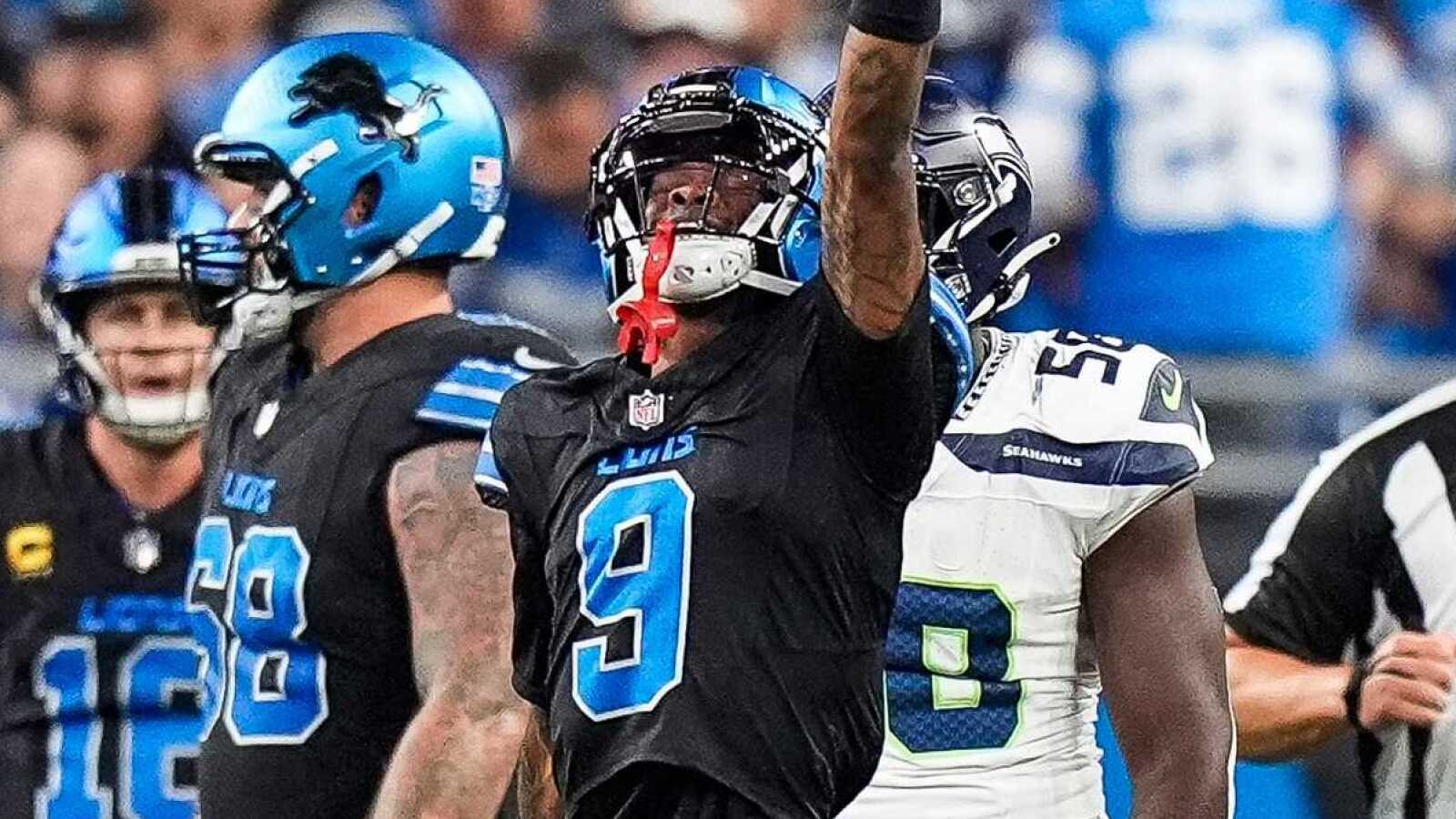 Watch: Lions' Jameson Williams scores long TD in high-scoring 'MNF' ...