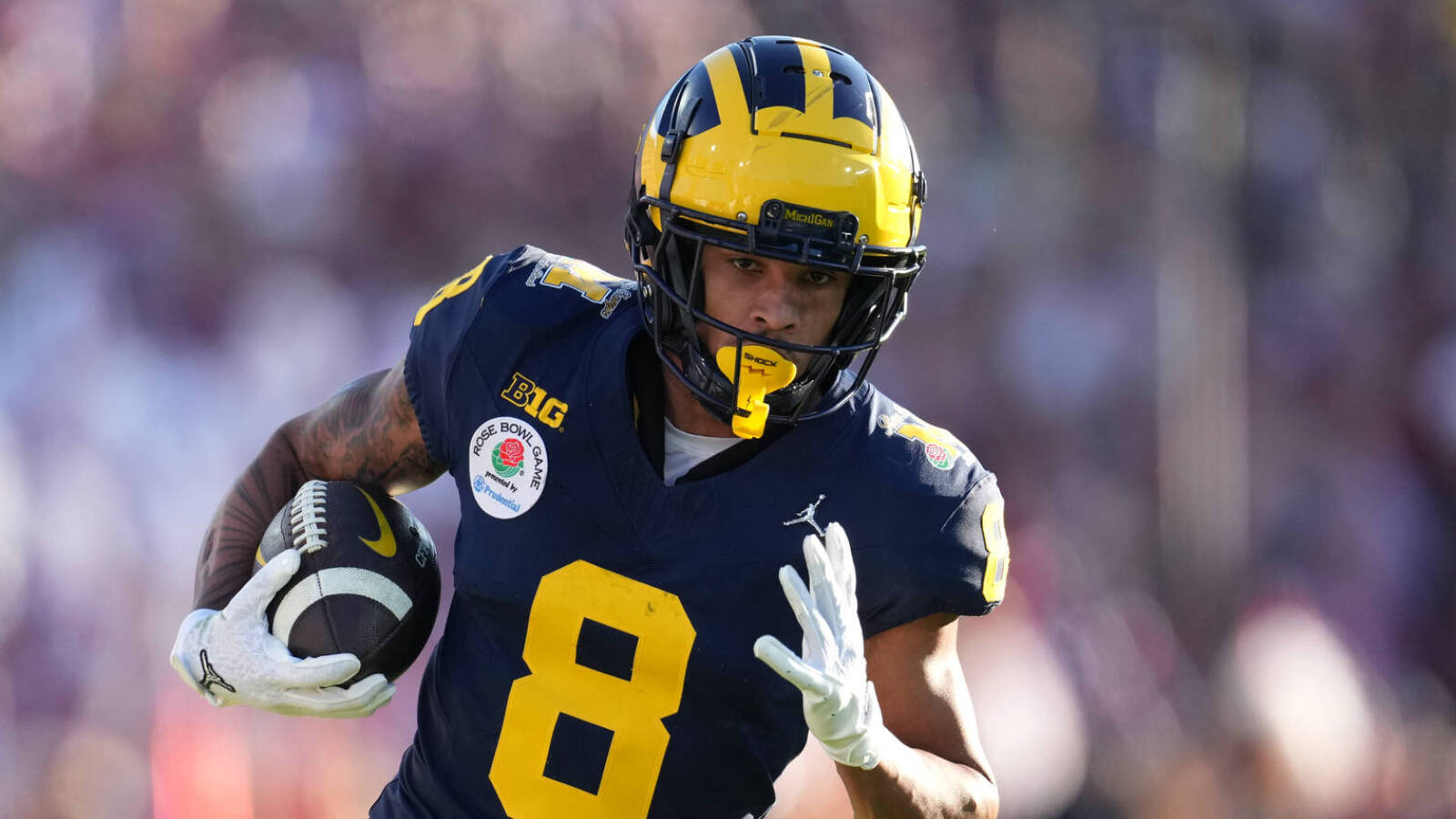 Watch Michigan WR Tyler Morris burns Alabama defense for long TD