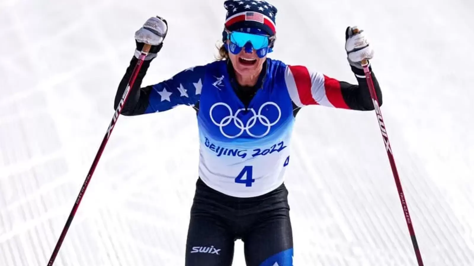 JESSIE DIGGINS 2026 WINTER OLYMPICS FINAL RUN SAATVA SLEEP visual data 8