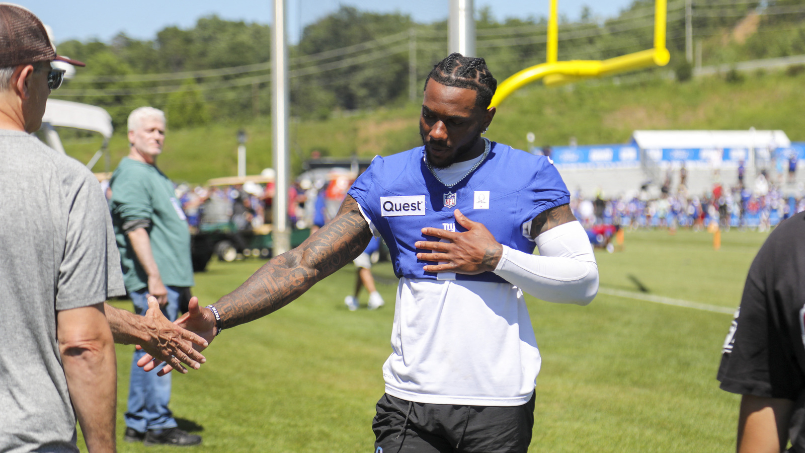 Giants Coach John Harbaugh Comments on Malik Nabers' Recovery Progress