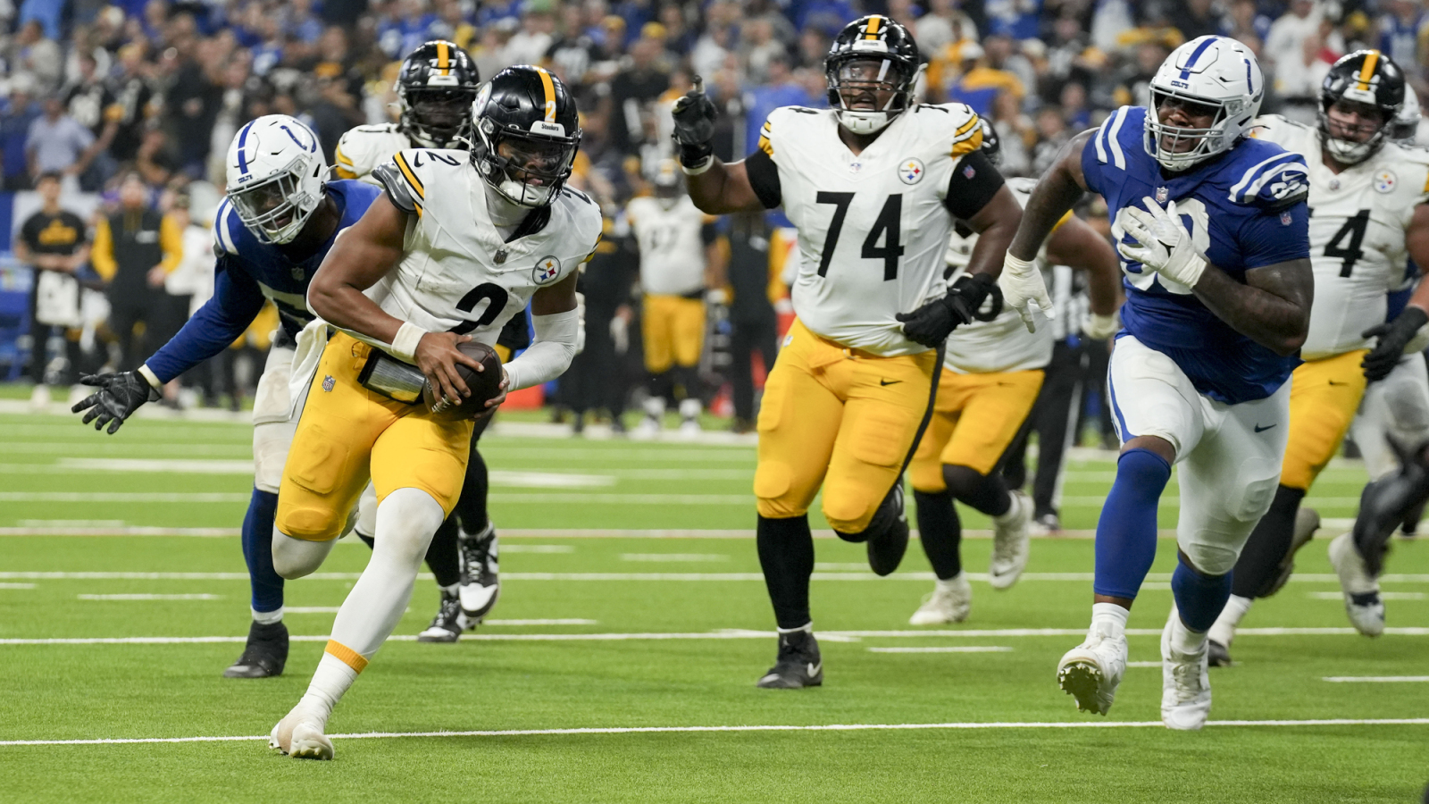 Plays of the Year Fields scores 2 rushing TDs vs Colts Yardbarker