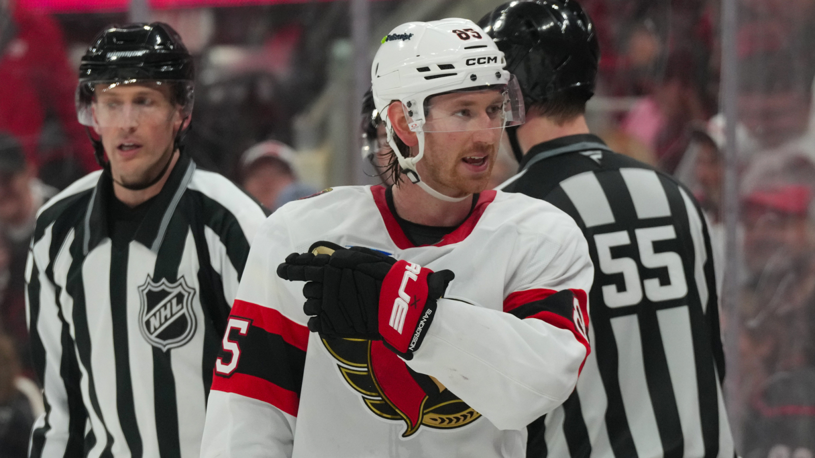 Senators’ Jake Sanderson Exits With Injury