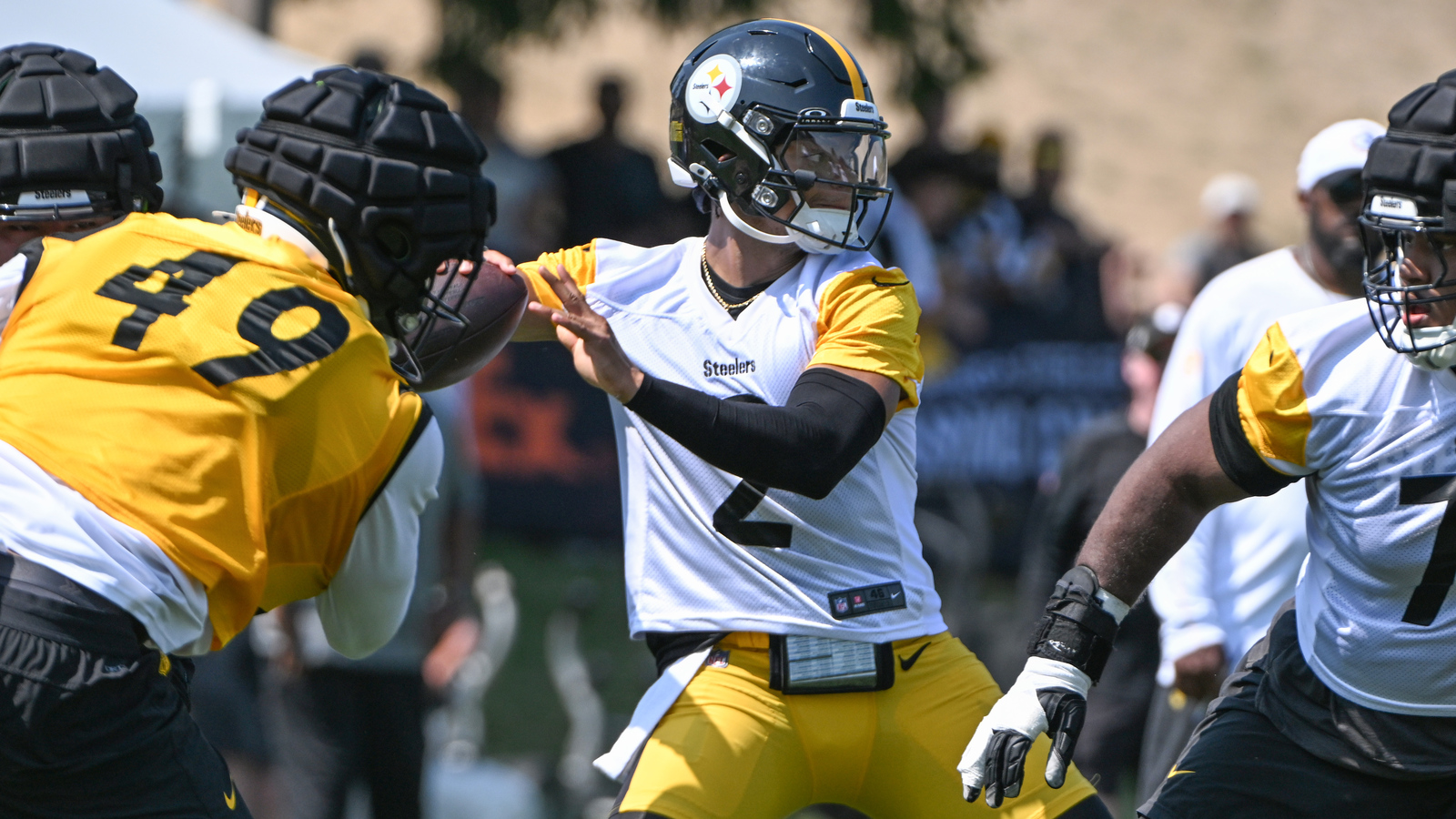 Steelers Camp Takeaways: Fields Builds Connection, Young DBs Stand Out ...