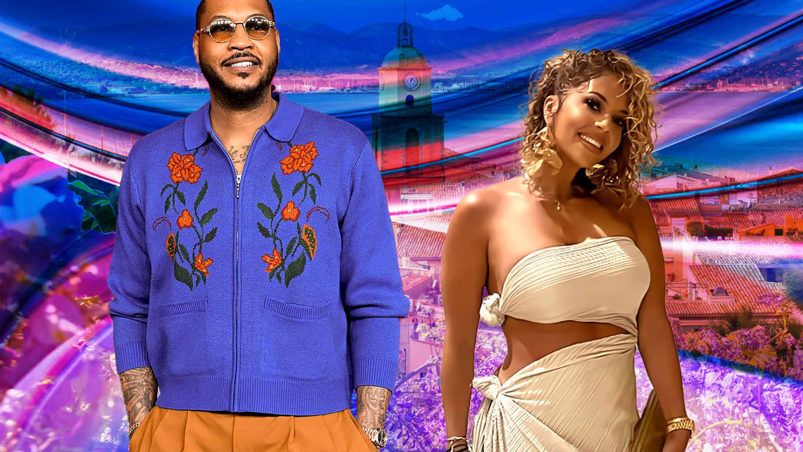 Carmelo Anthony Appears To Confirm Romance With Racquel Smith In Saint ...