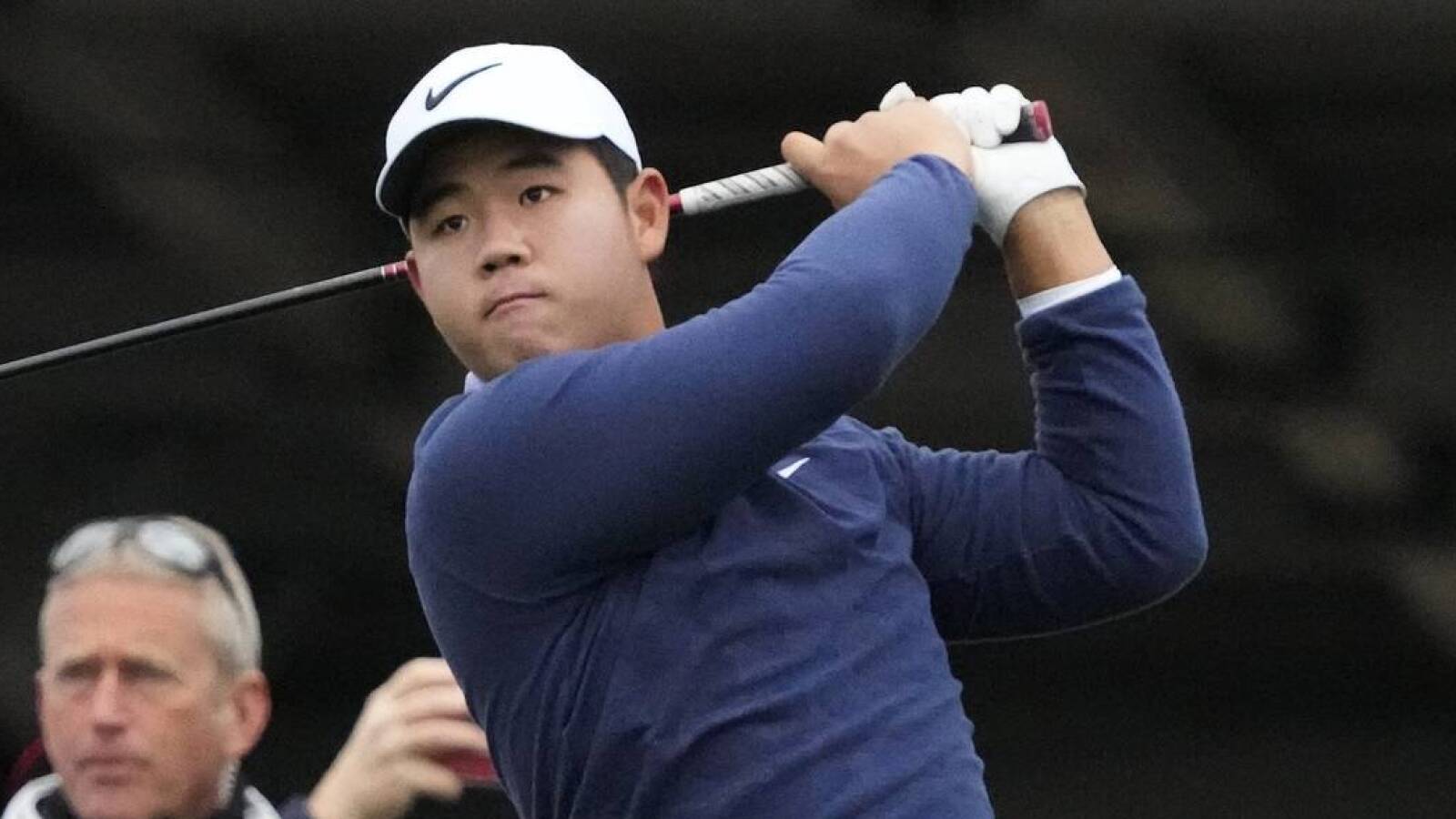Watch: Tom Kim nearly misses tee time at Genesis Invitational