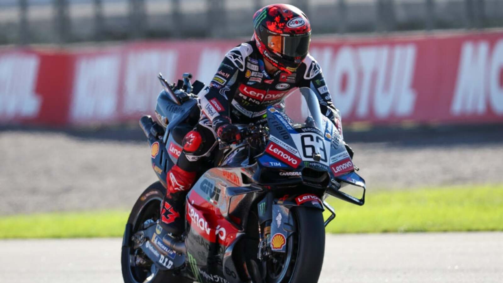 Fabio Di Giannantonio takes Brazilian GP Pole as Bagnaia crashes during MotoGP Qualifying