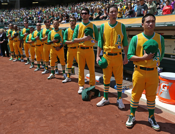 oakland a's uniforms 1970s