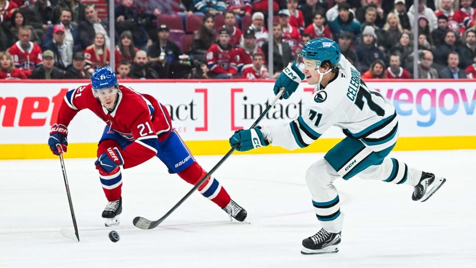 Macklin Celebrini scores twice, Sharks rally past Canadiens in OT