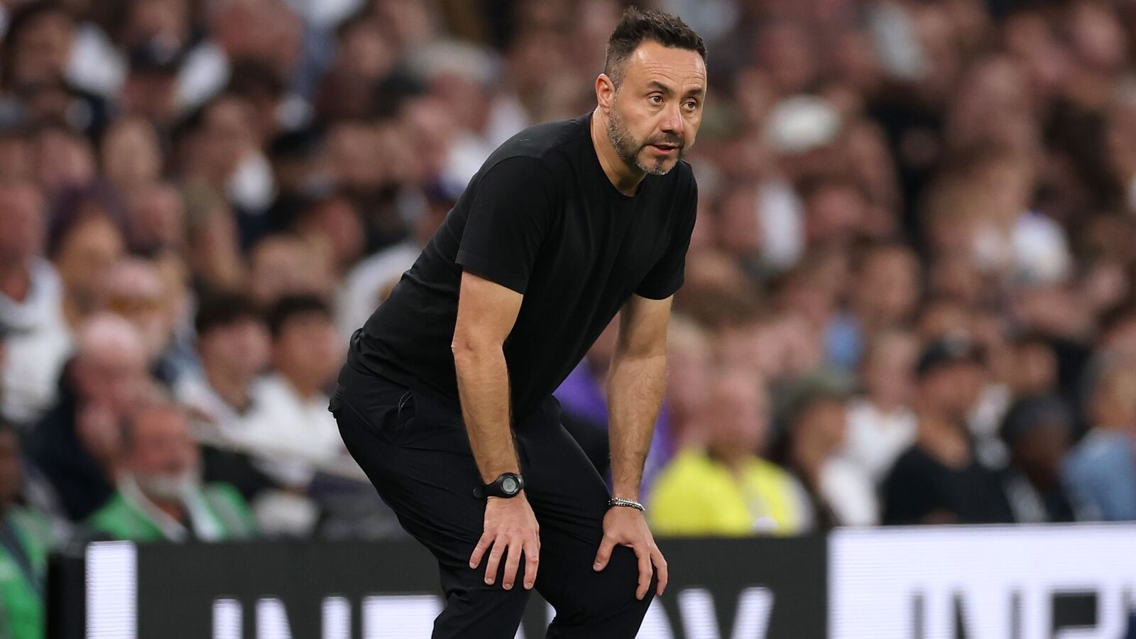 Roberto De Zerbi explains heated on-pitch exchange with Mathys Tel after Tottenham stalemate against Everton