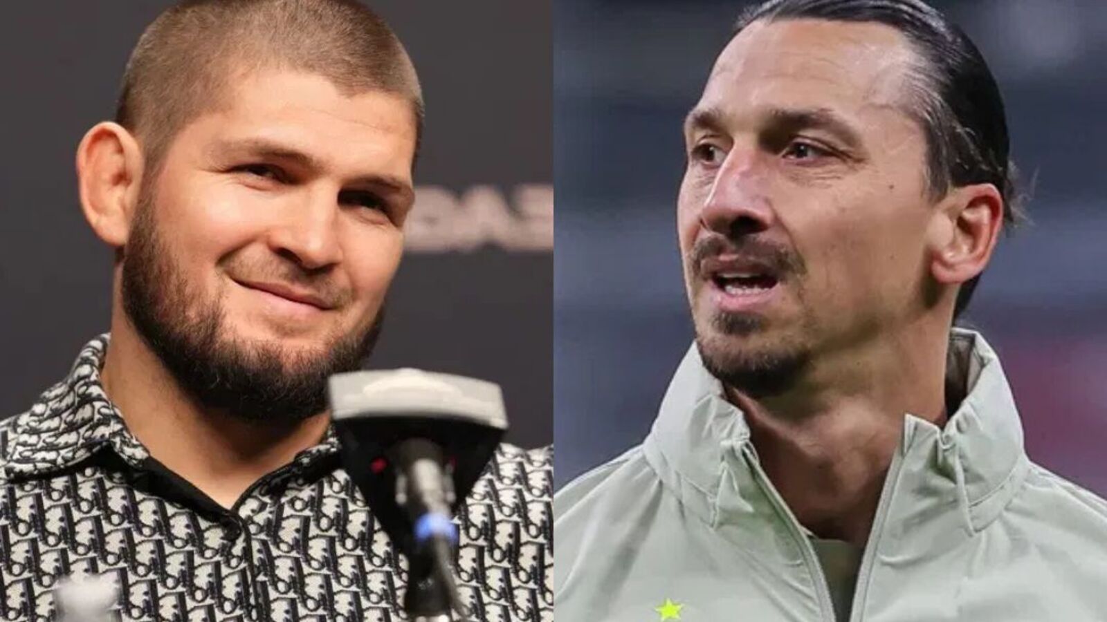 Watch: Khabib Nurmagomedov Playfully Intimidates Zlatan Ibrahimović During Arm-Wrestling Exchange