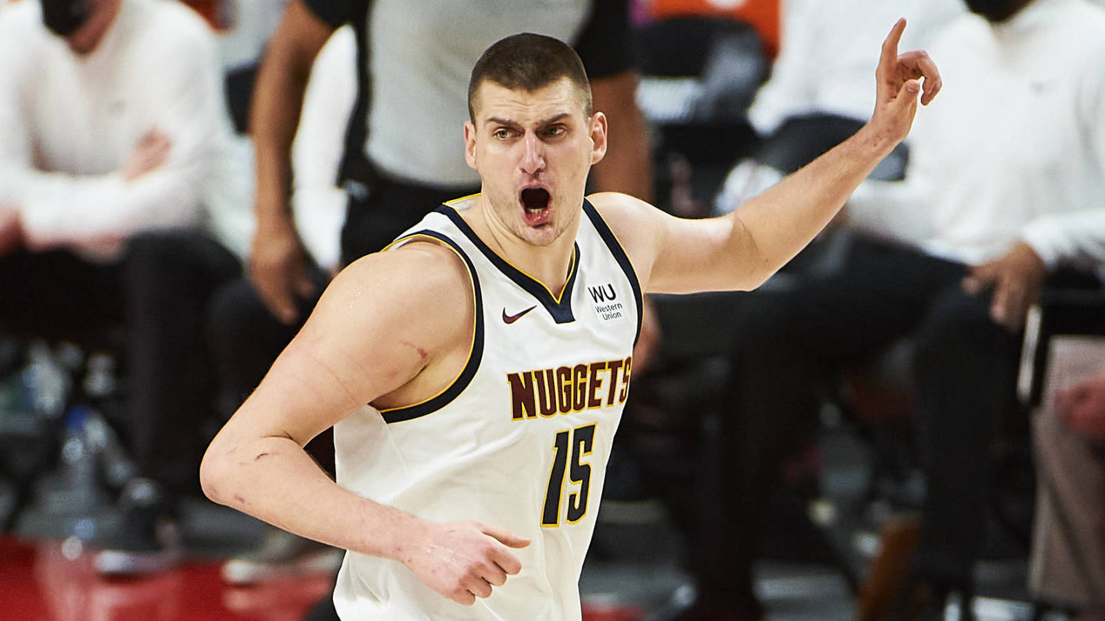 Nikola Jokic Game Winner Nikola Jokic With 20 18 11 And Game Winner