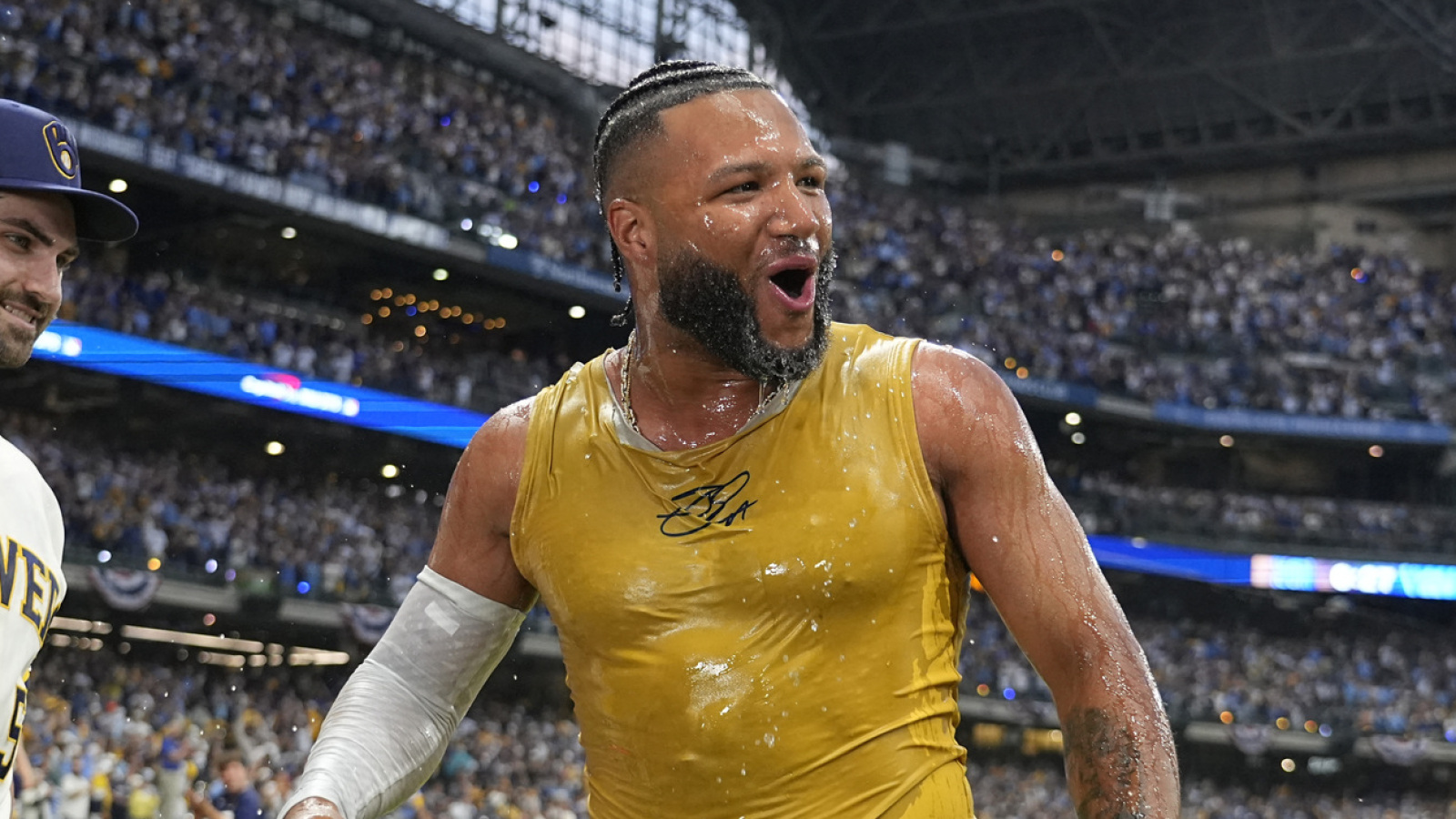 Brewers' Jackson Chourio threatening record books after walk-off hit in NLDS