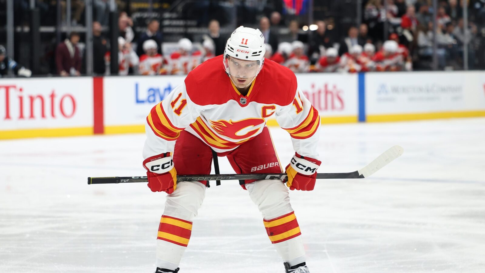 Mikael Backlund scores his 230th career goal, passing Kent Nilsson for fifth in Flames history