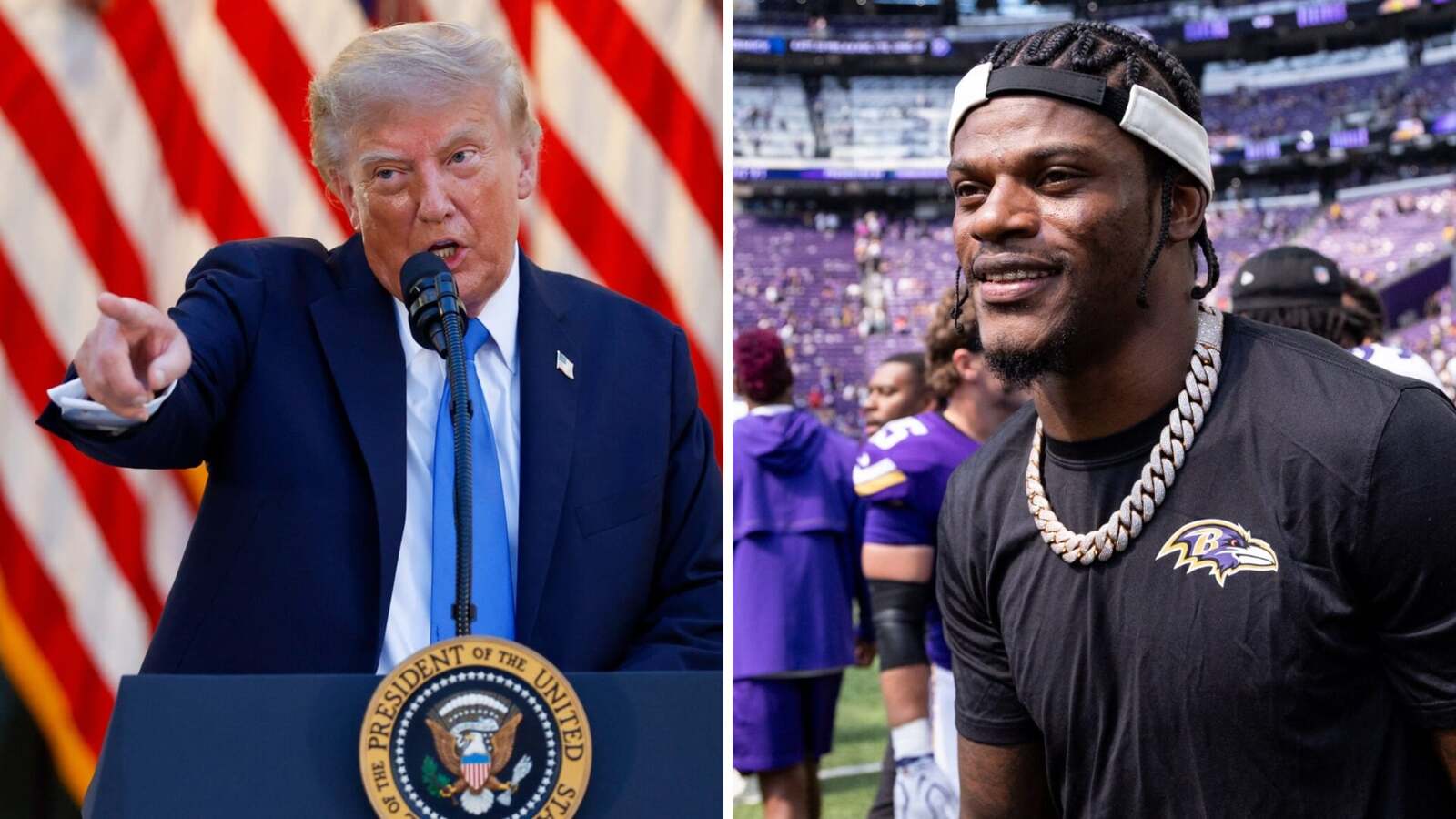 ‘I know his mother’ – Donald Trump sends message to Ravens QB Lamar Jackson through teammate