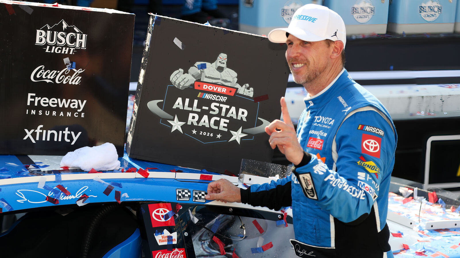 Denny Hamlin Laughs Off Cheating Buzz With Chase Briscoe Dig
