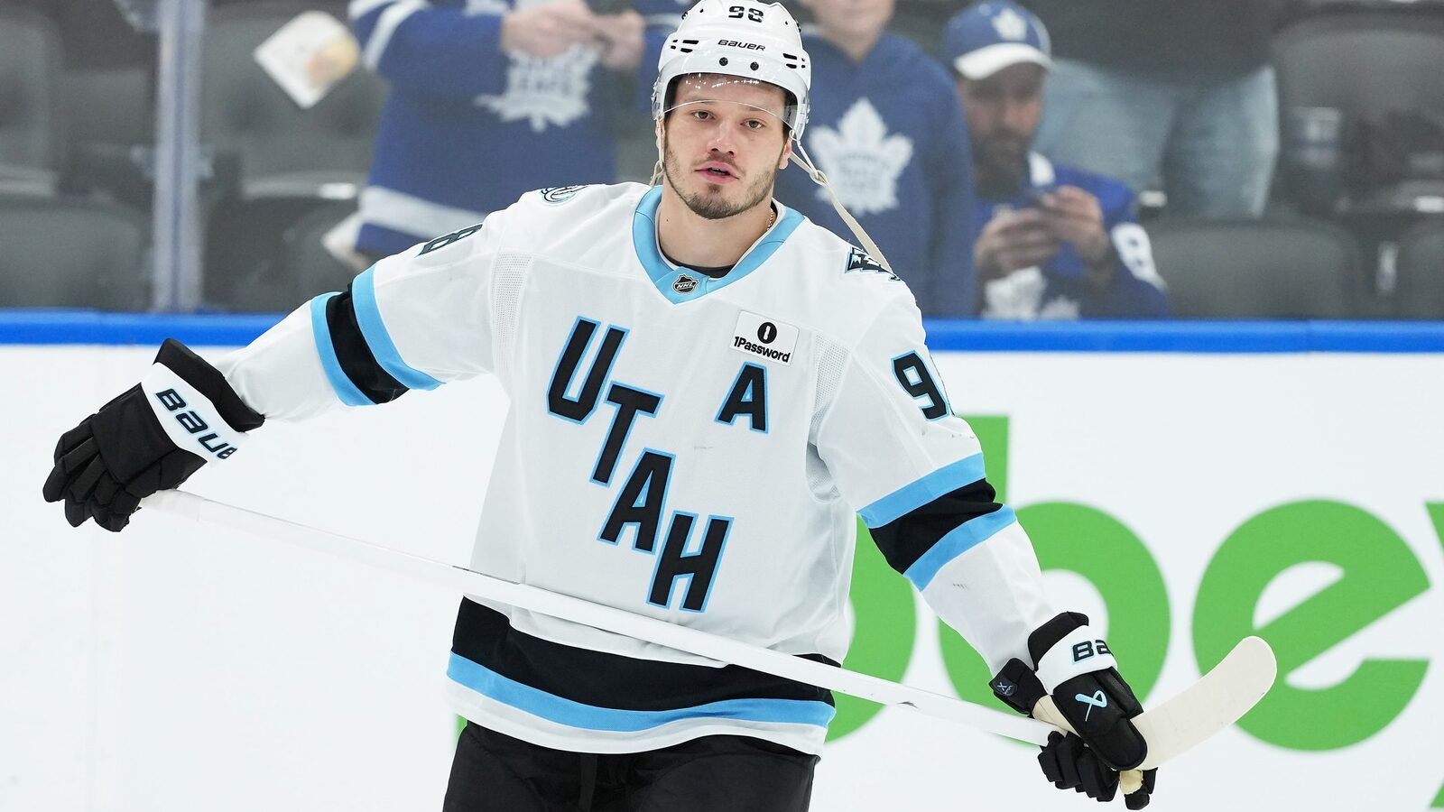 Mammoth’s Mikhail Sergachev leaves game with upper-body injury