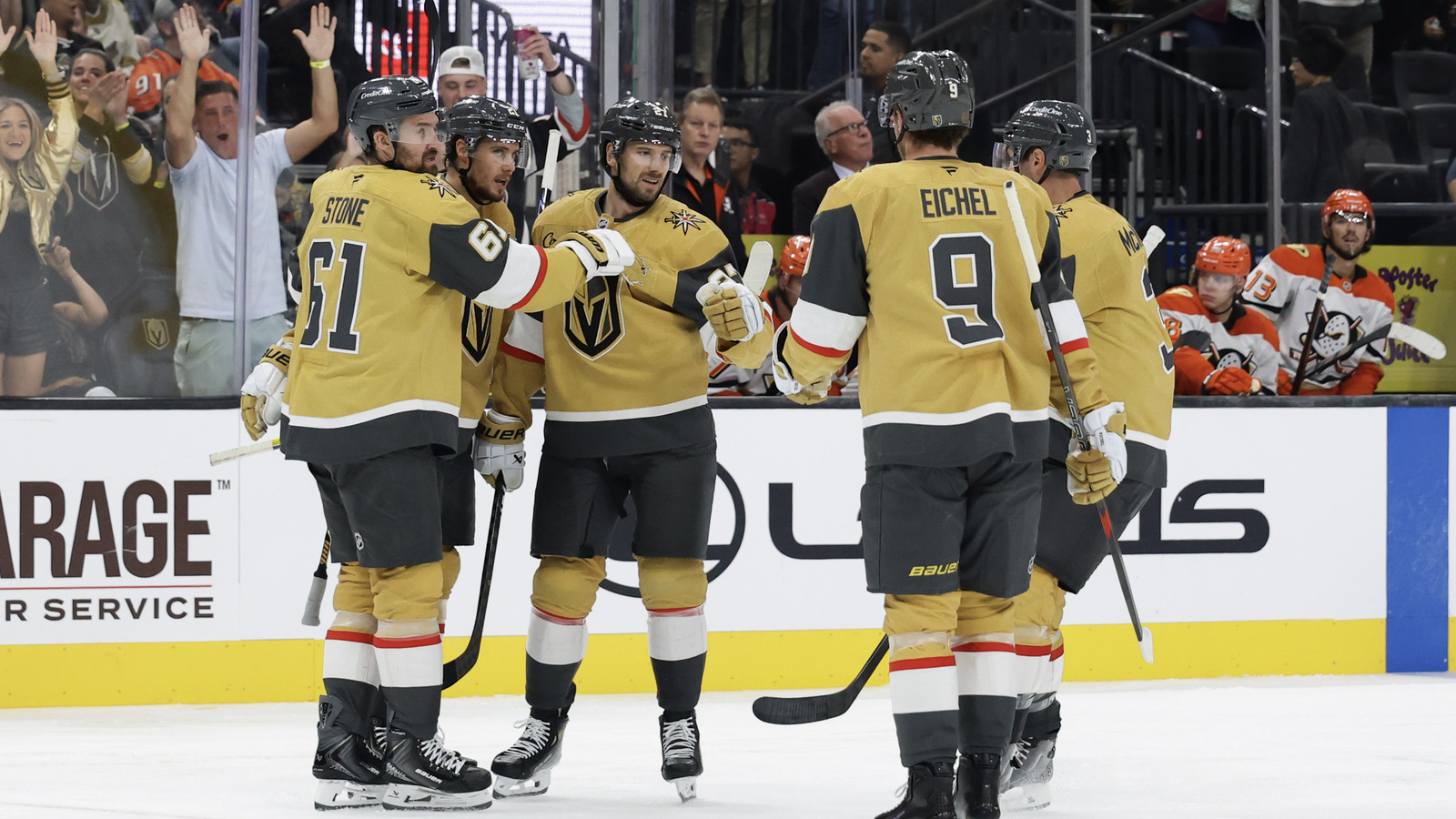 Golden Knights win 6-2 as Olofsson exits after boarding hit