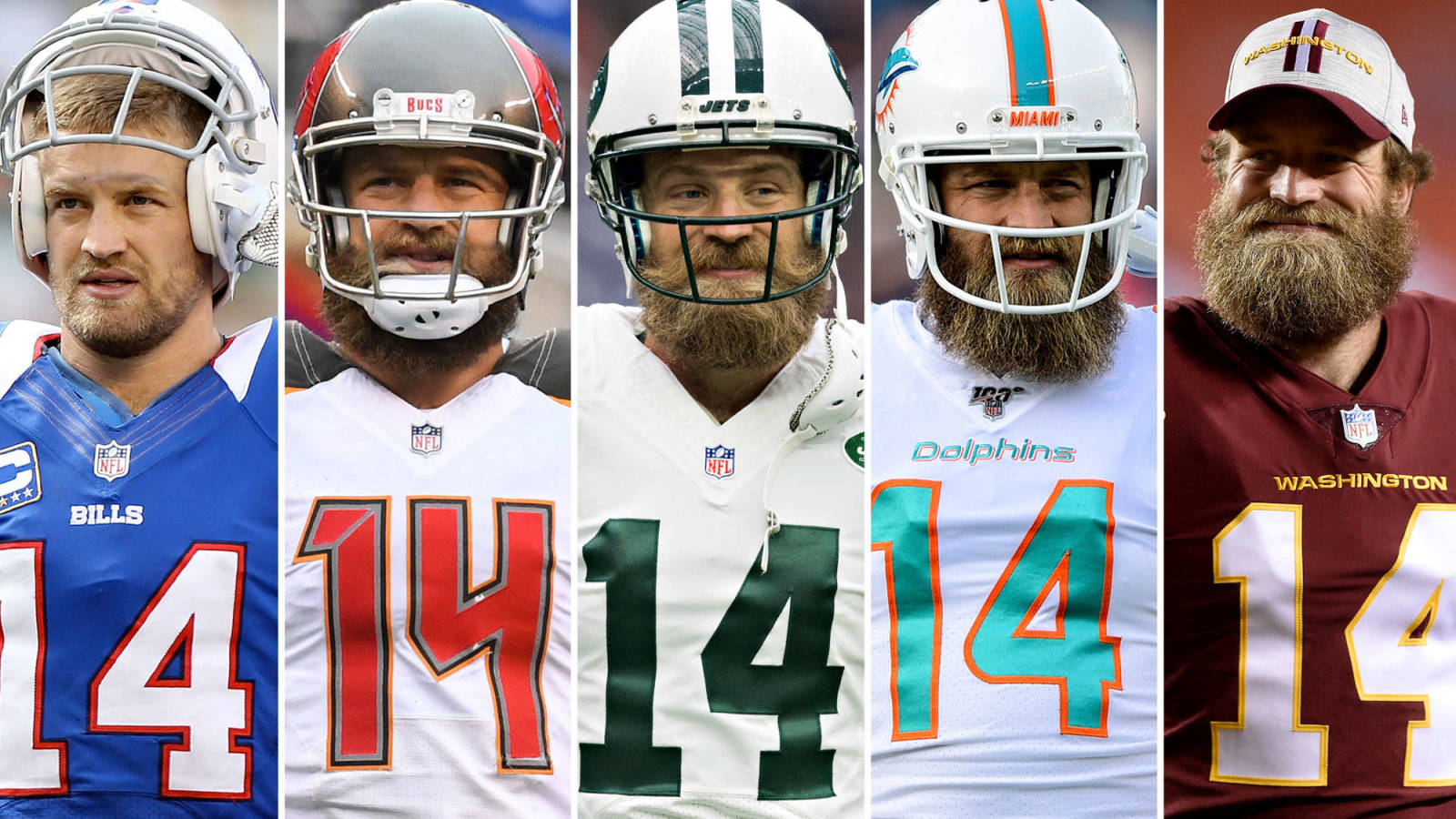 NFL QBs who have started for five or more teams Verve times