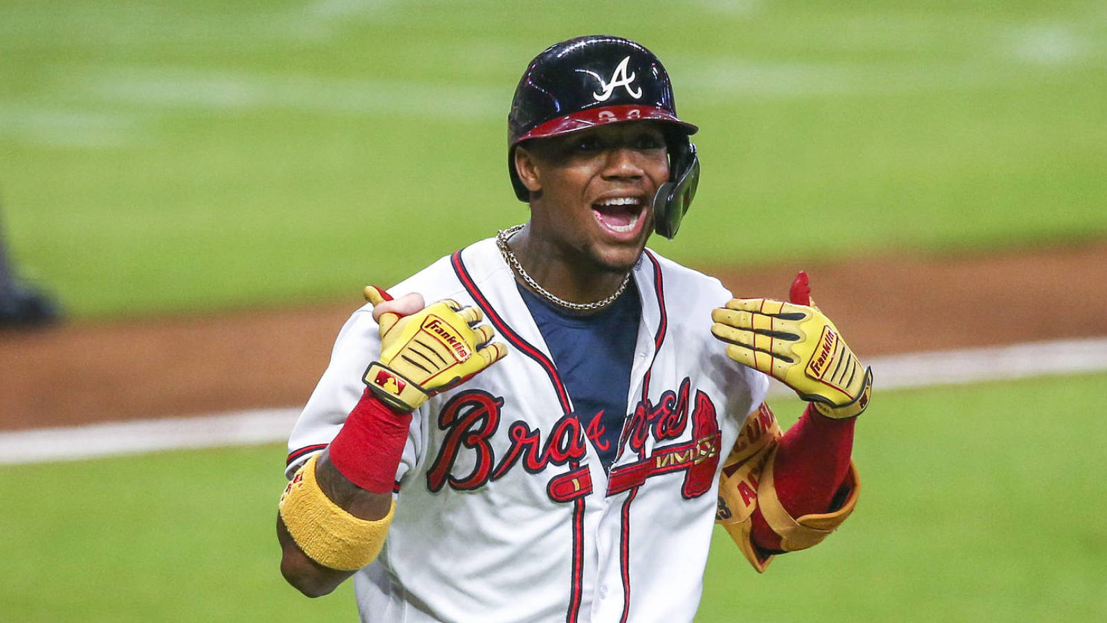 Braves' Ronald Acuna Jr. tried to bat left-handed with a 19-run lead