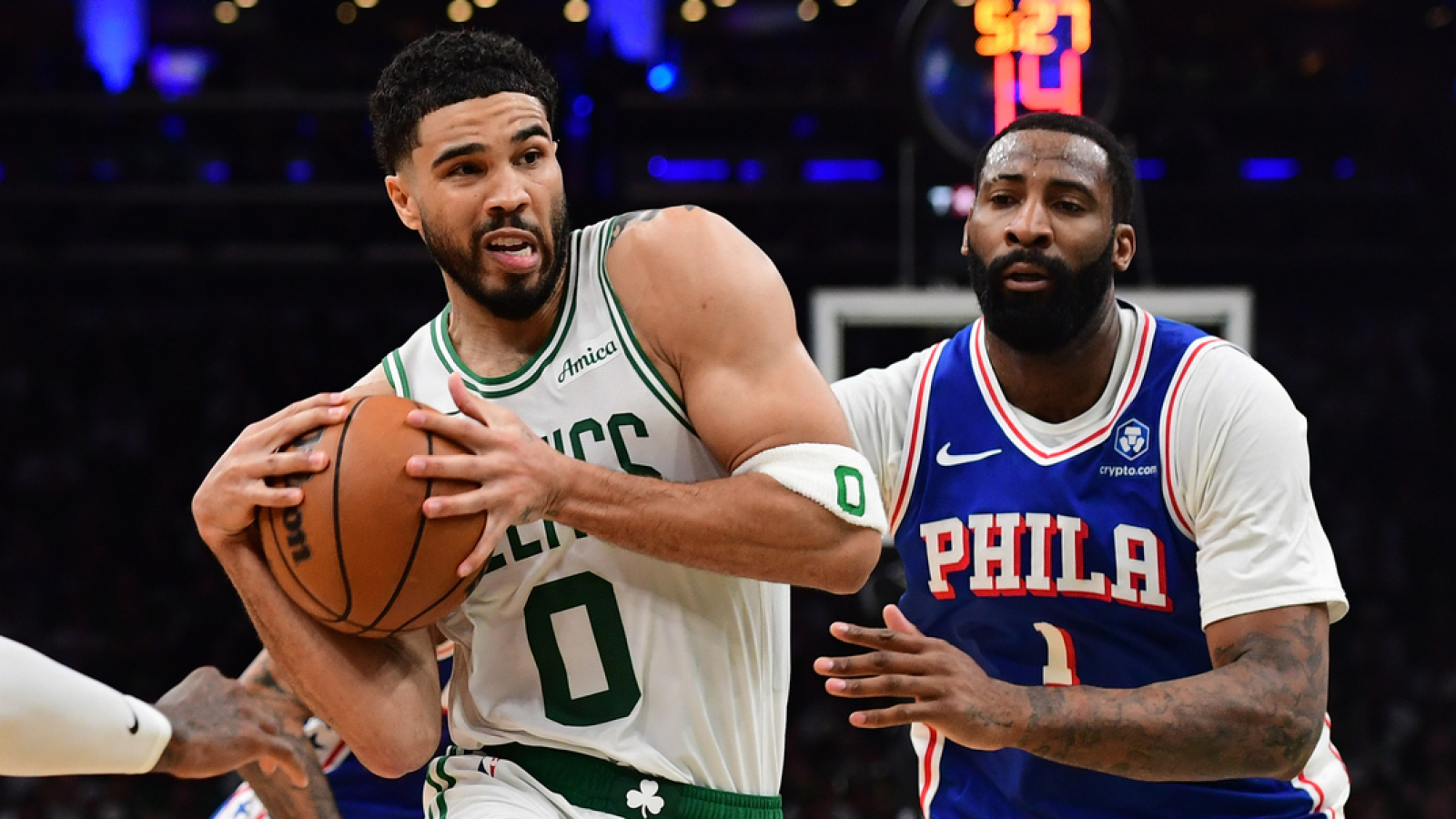 Joel Embiid-less 76ers look like they stand little chance against Jayson Tatum-led Celtics in Game 1 loss