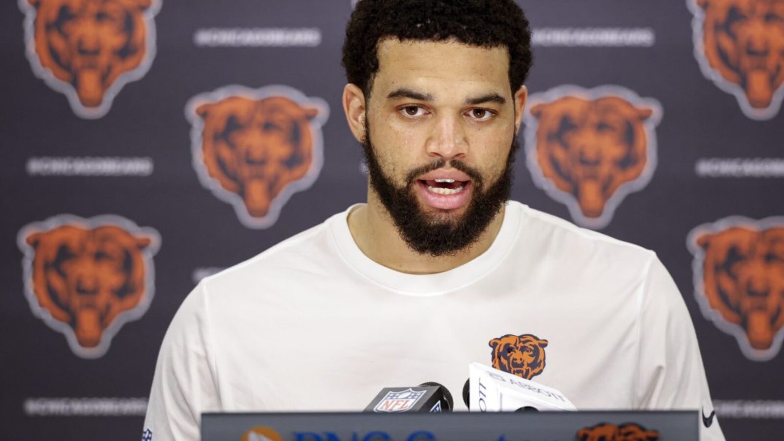 Bears QB Caleb Williams had no words for unfortunate news