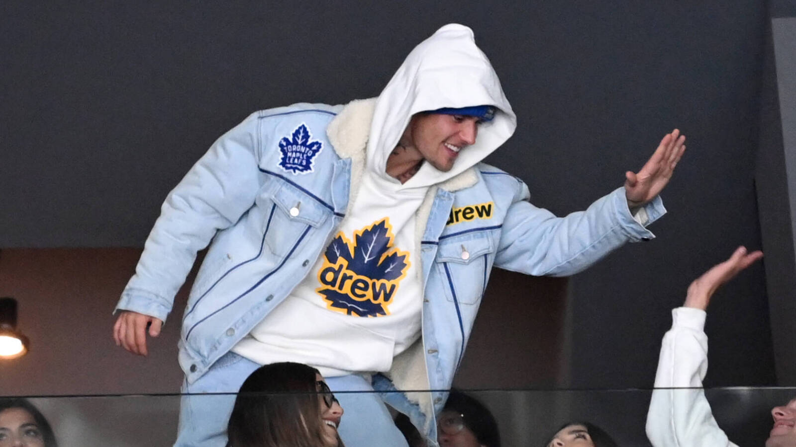 Toronto Maple Leafs collab with Justin Bieber and drew house for reversible  sweater