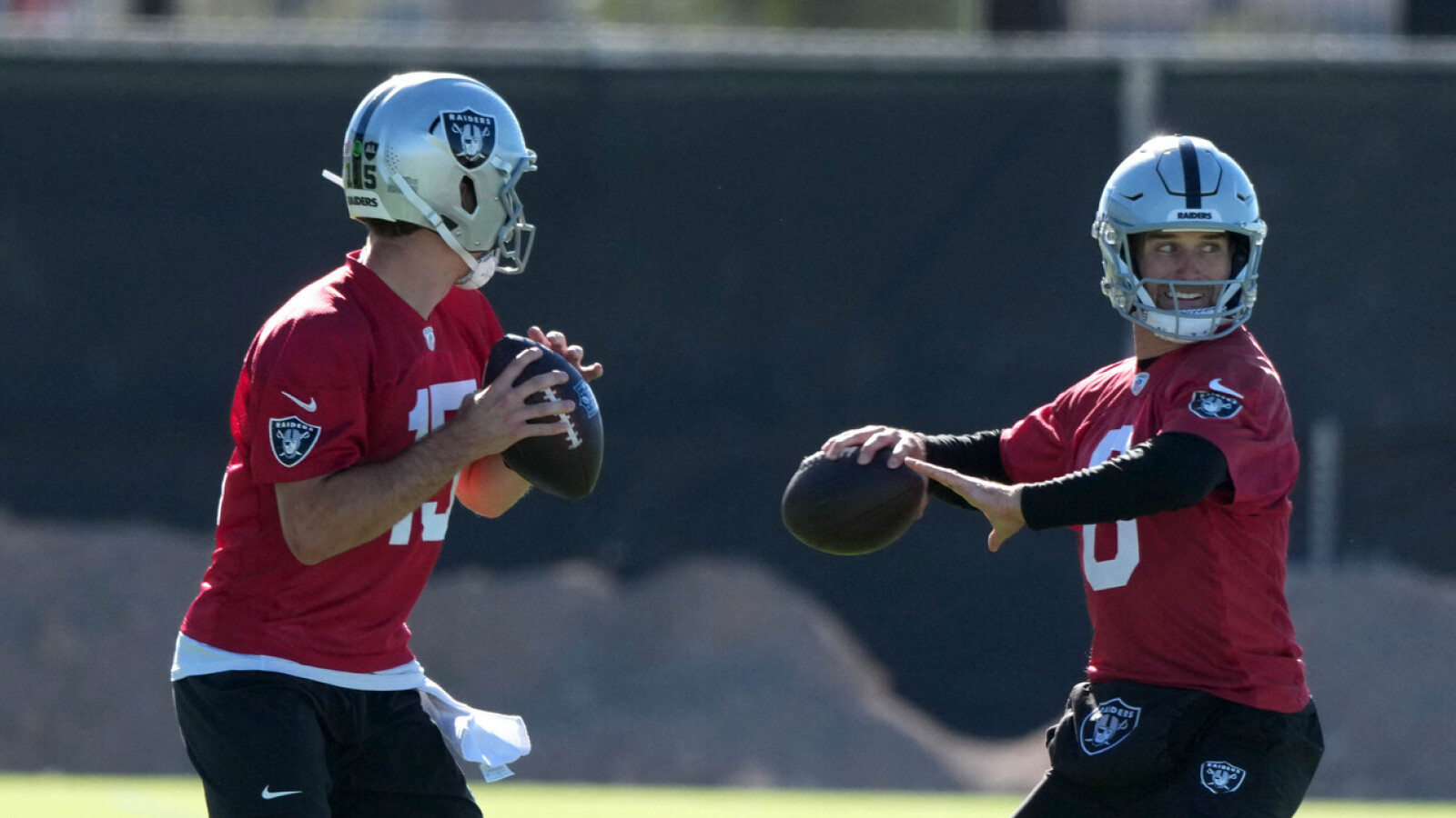 Raiders Quarterback Performance at Training Camp