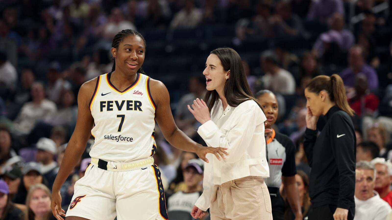 Caitlin Clark explains which part of Aliyah Boston’s game she doesn’t ‘get enough credit’ for