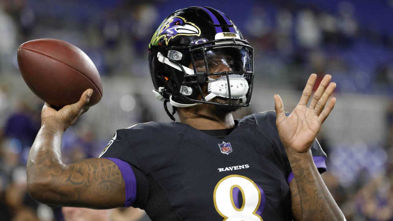 Ravens QB Lamar Jackson grateful for 'MNF' roughing the passer penalty