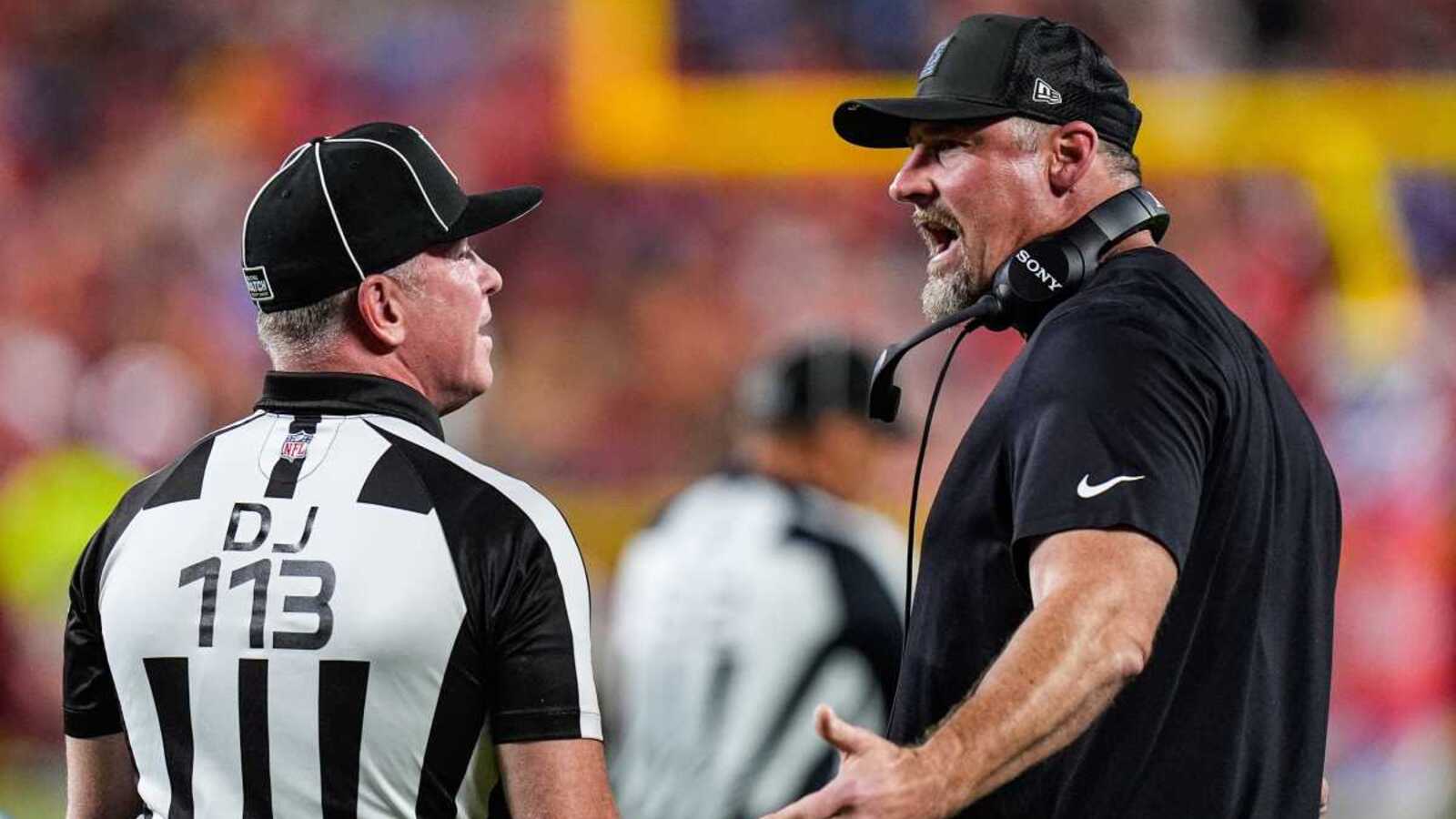 NFL officials might have lied to Lions head coach Dan Campbell after Jared Goff’s touchdown was reversed Sunday night