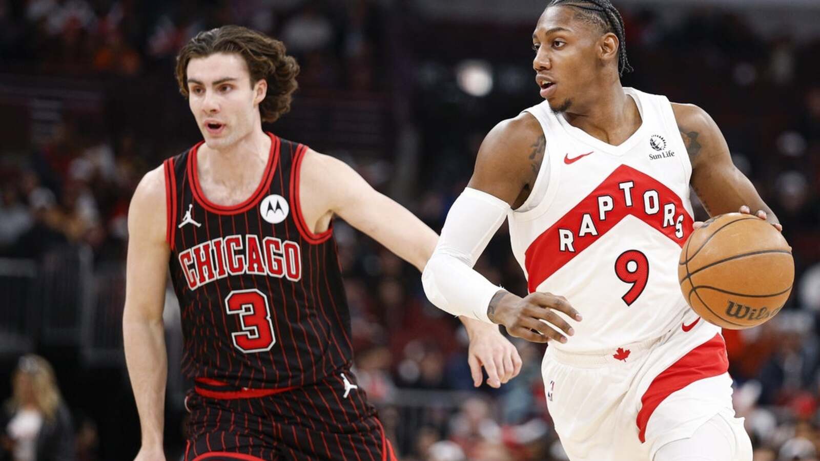 Balanced scoring attack helps Raptors complete season sweep of Bulls ...