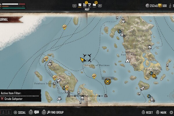 Skull and Bones Crude Saltpeter location and how to farm it | Yardbarker