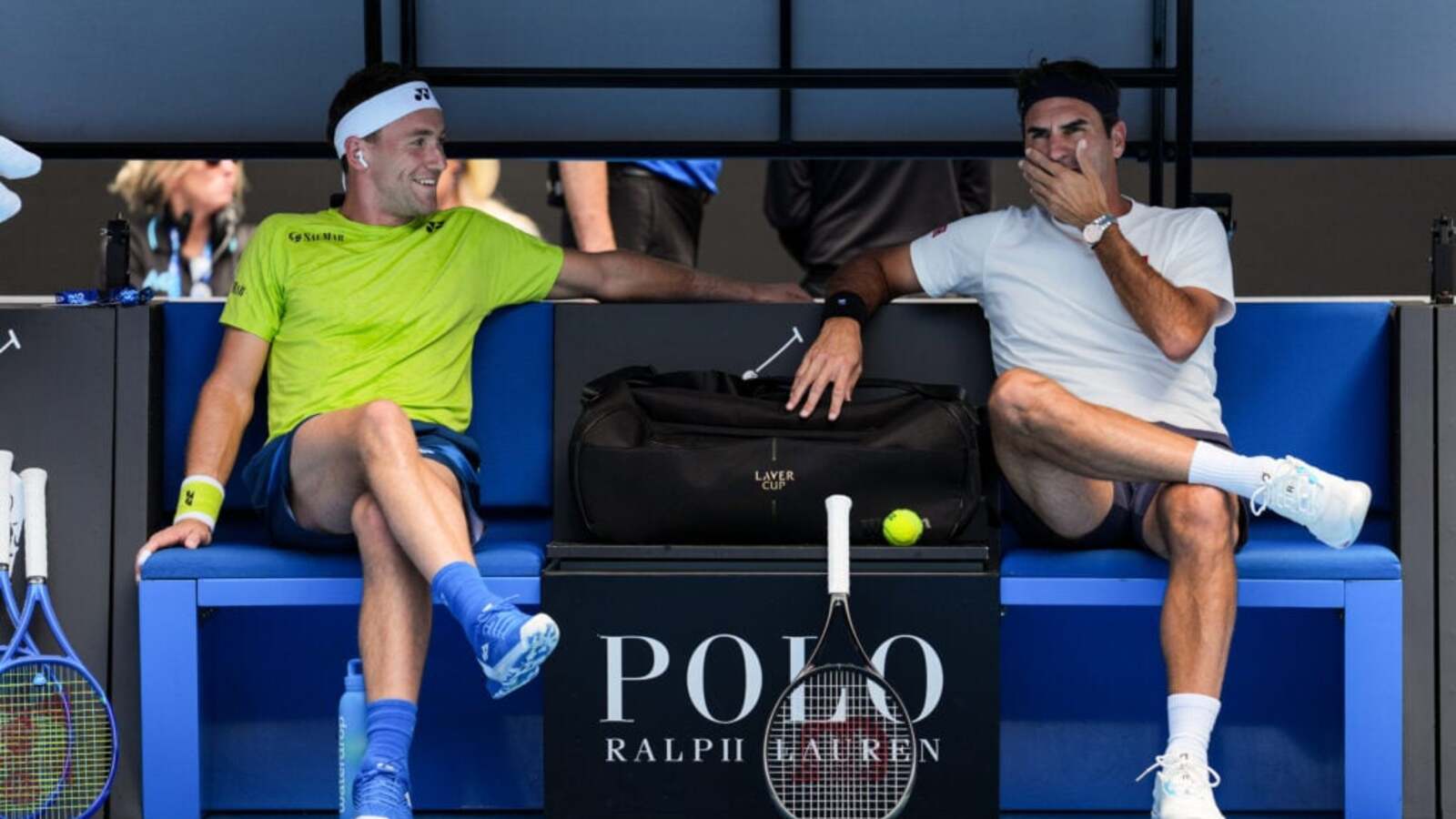 Casper Ruud responds on social media after losing to Roger Federer in Australian Open practise