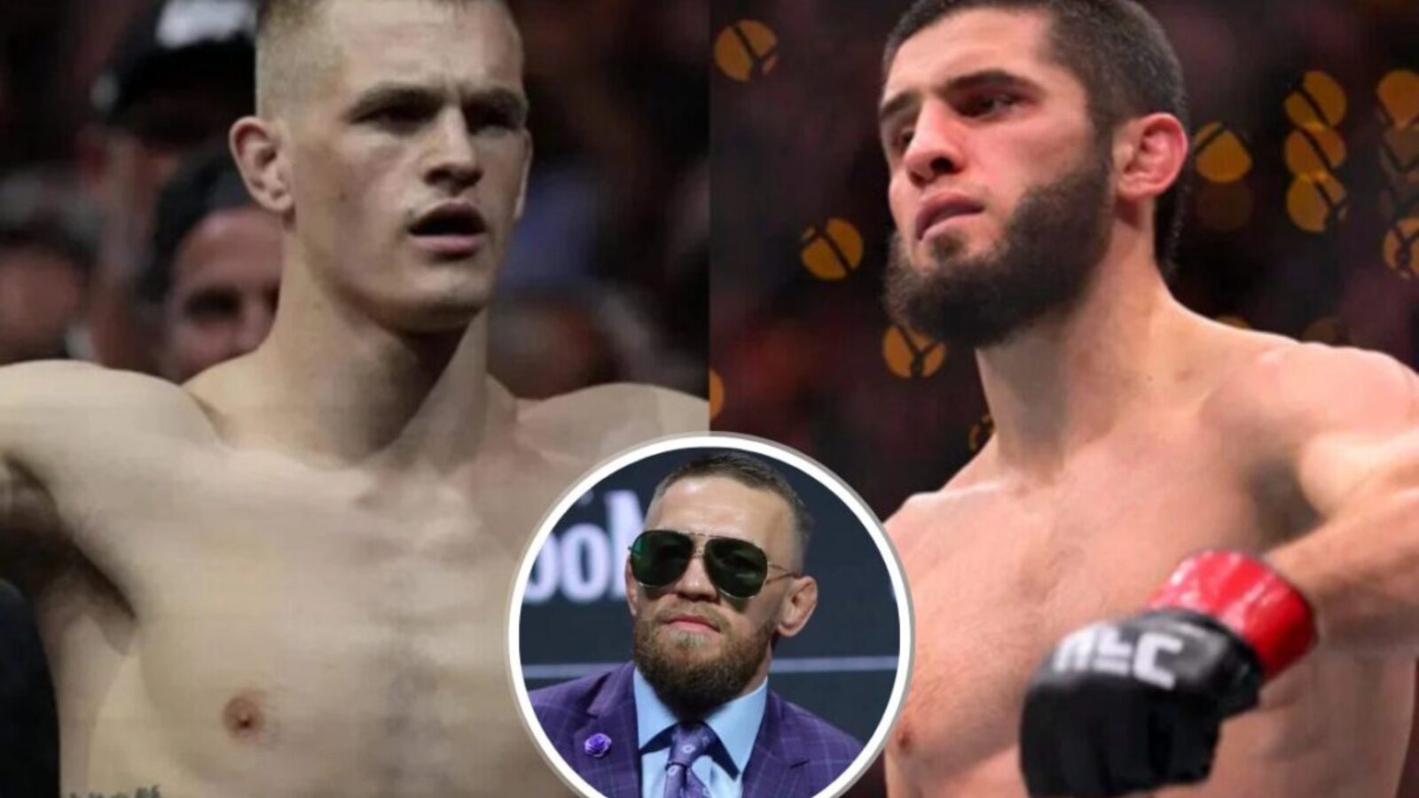 איאן גארי וקונור מקגרגור בתמיכה לאחר קרב UFC 330