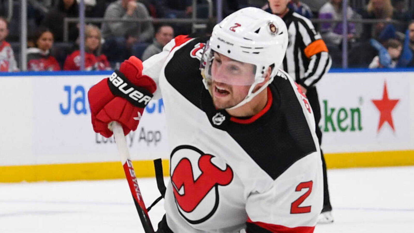 New Jersey Devils defenseman Brendan Smith (2) Dennis Schneidler-USA TODAY Sports Devils' Brendan Smith suspended, Flyers' Travis Konecny fined for incidents Originally posted on Daily Faceoff | By Steven Ellis | Last updated 12/1/23