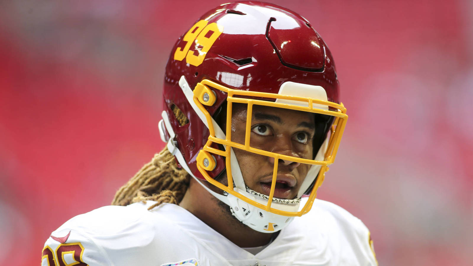 Washington DE Chase Younger pays tribute to Sean Taylor with facemask
