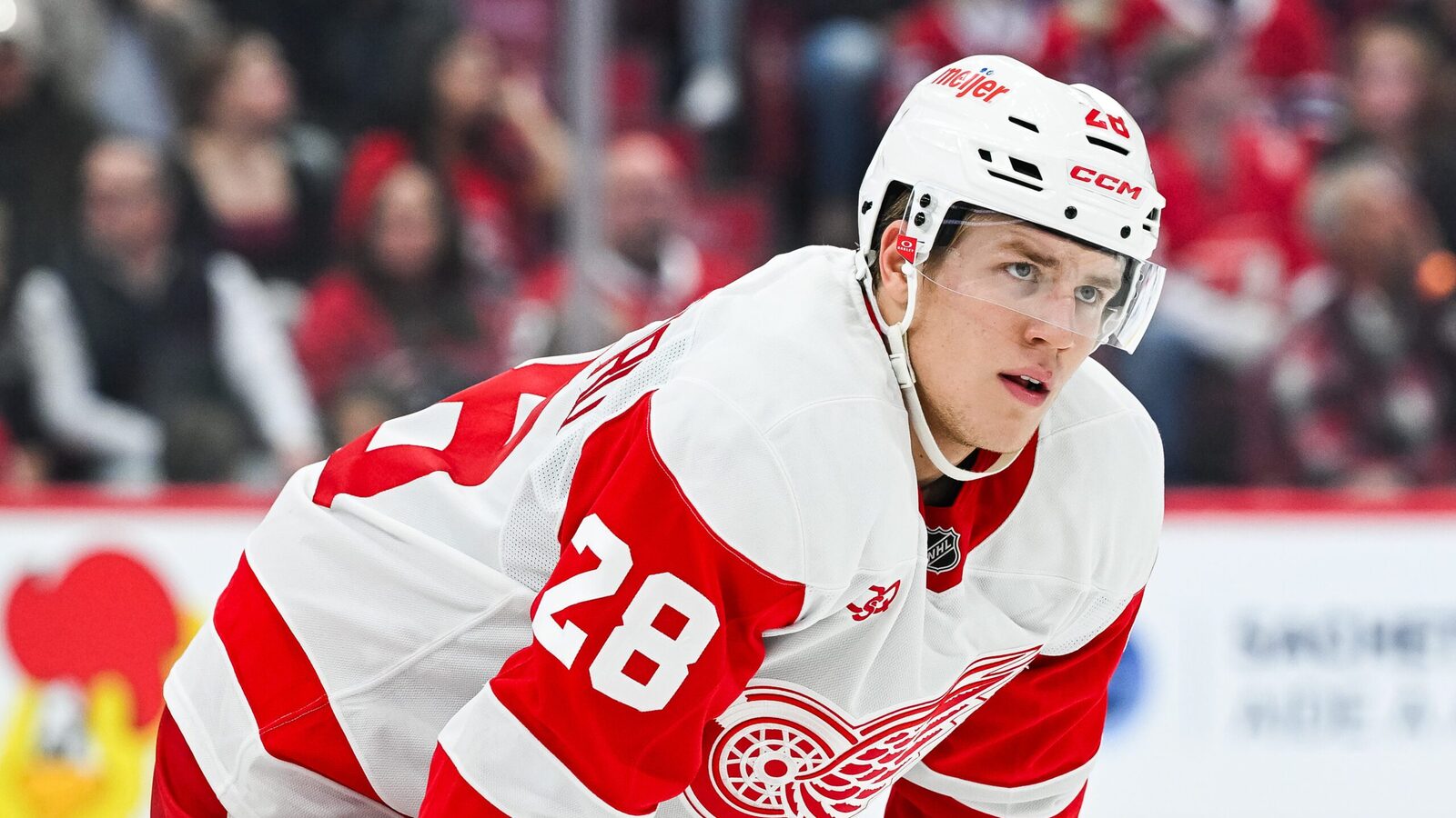 Red Wings' Michael Brandsegg-Nygård has emerged as a serious Calder Trophy threat